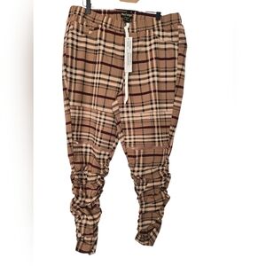 NWT Like An Angel Plaid Moto Pants Size 2x